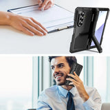 Galaxy Z Fold7 Full Body Hard Shockproof LifeProof Metal Case Heavy Duty Military Grade Armor Cover Responsive Button Built In Screen Protector Raised Camera Edge All In One