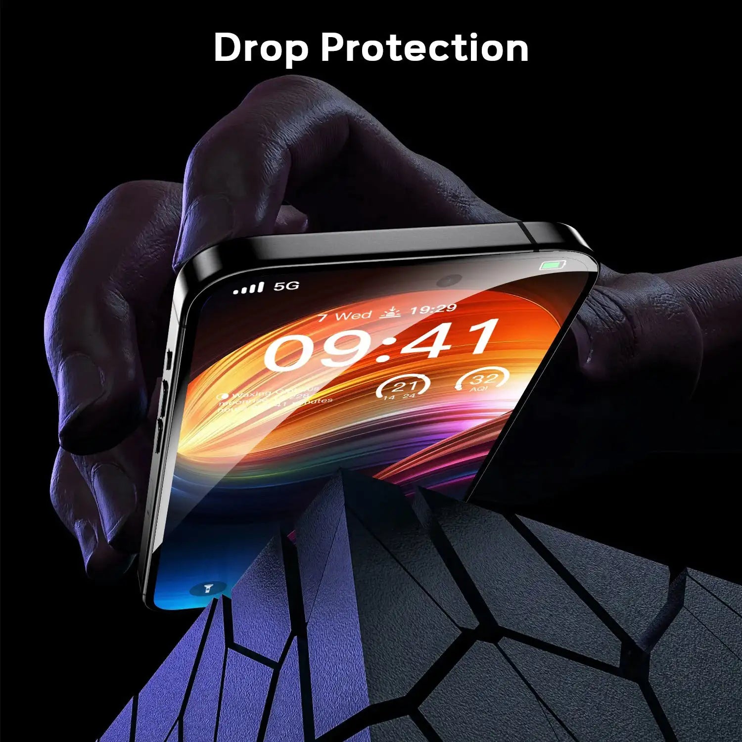 Auto Aligned Privacy Screen Protector for iPhone Drop Protection
