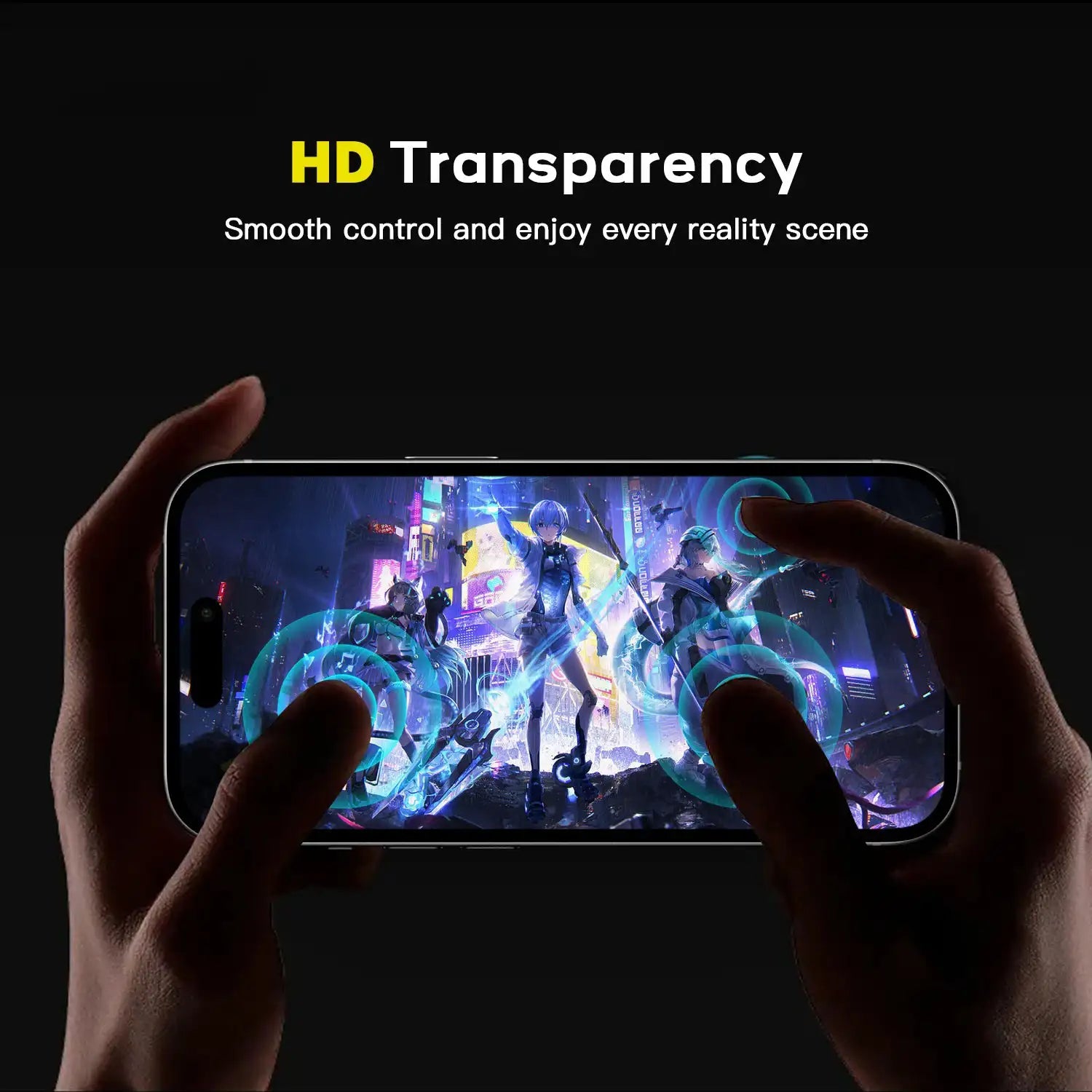 Auto Aligned Privacy Screen Protector for iPhone HD Transparency
