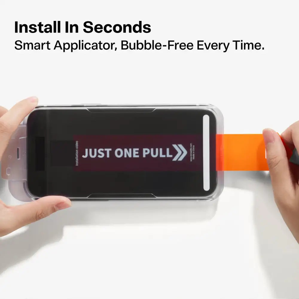 Auto Aligned Privacy Screen Protector for iPhone Install in seconds