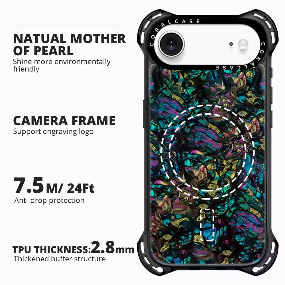 iPhone 17 Air Abalone Shell MagSafe Compatible 7.5M Shockproof Case