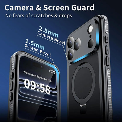 CORAL CASE iPhone 17 Pro Full Body Waterproof Shockproof Lifeproof MagSafe Kickstand Case Camera And Screen Guard