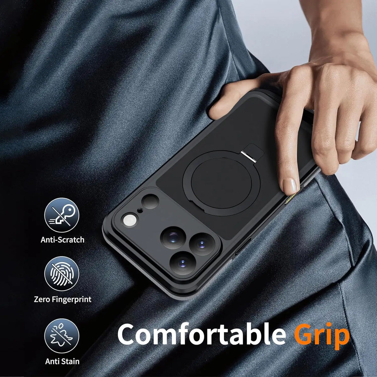 CORAL CASE iPhone 17 Pro Full Body Waterproof Shockproof Lifeproof MagSafe Kickstand Case Comfortable Grip