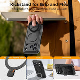 CORAL CASE iPhone 17 Pro Full Body Waterproof Shockproof Lifeproof MagSafe Kickstand Case Kickstand For Grip And Flex