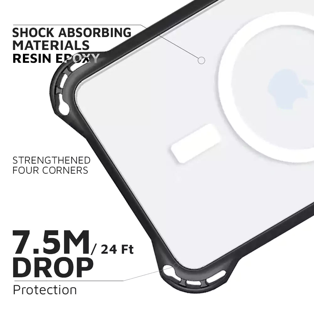 iPhone 17 pro max Transparent White Bounce Case drop proof case