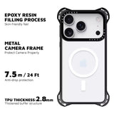 iPhone 17 pro max Transparent White Bounce Case full protection