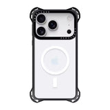 iPhone 17 Pro Transparent White Bounce Case MagSafe Compatible 7.5M Shockproof - clear