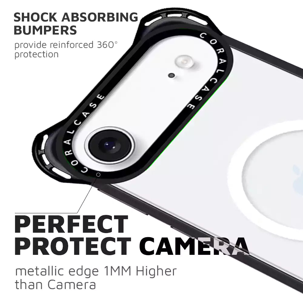 iPhone 17 Air Transparent White Bounce Case Camera protection