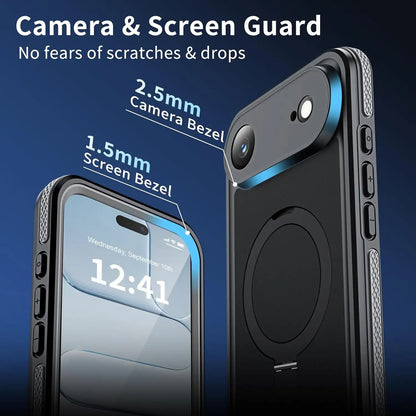 CORAL CASE iPhone 17 Air Full Body Waterproof Shockproof Lifeproof MagSafe Kickstand Case Camera And Screen Protection