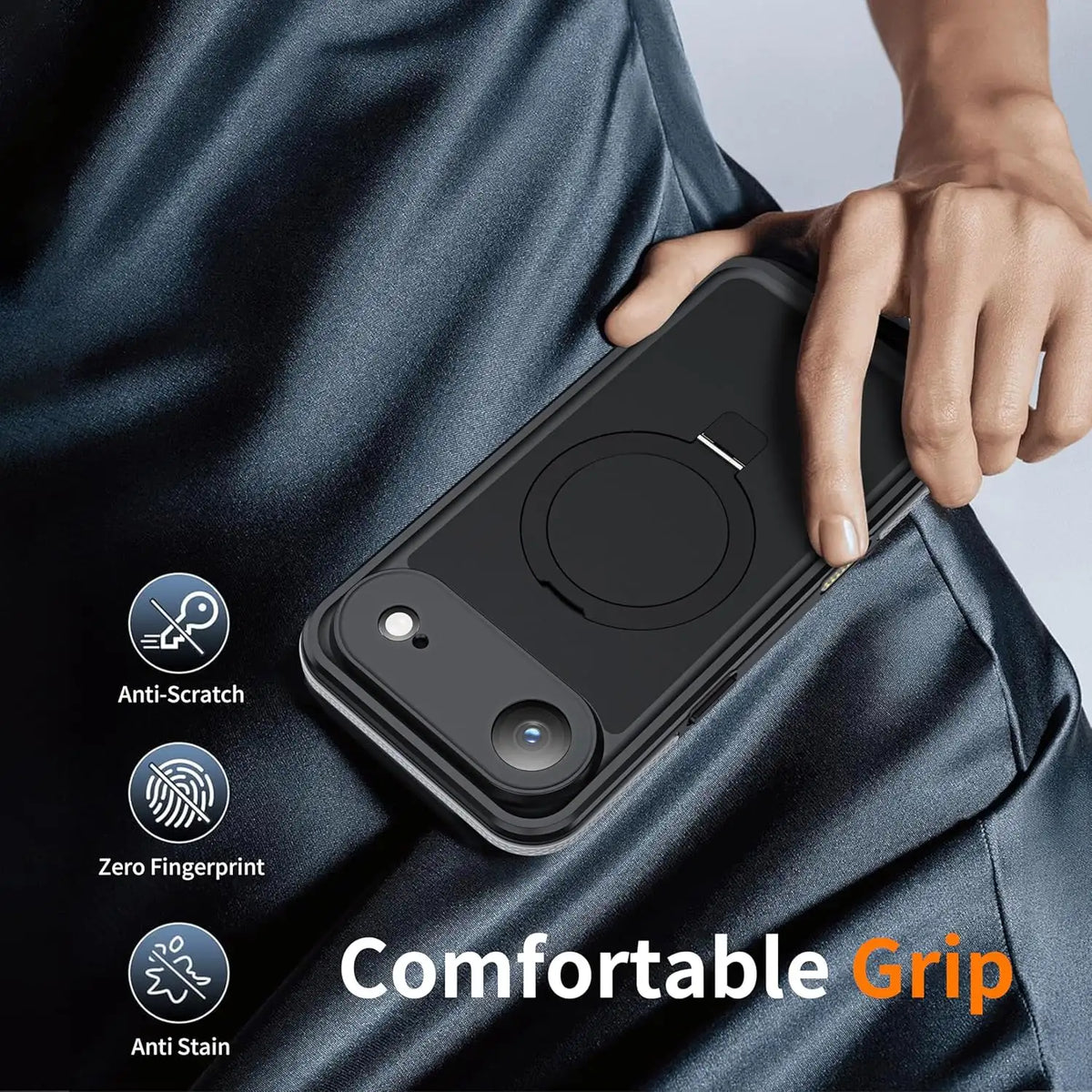 CORAL CASE iPhone 17 Air Full Body Waterproof Shockproof Lifeproof MagSafe Kickstand Case Easy Comfy Grip