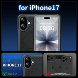 CORAL CASE iPhone 17(6.3) Full Body Waterproof Shockproof Lifeproof MagSafe Kickstand Case View