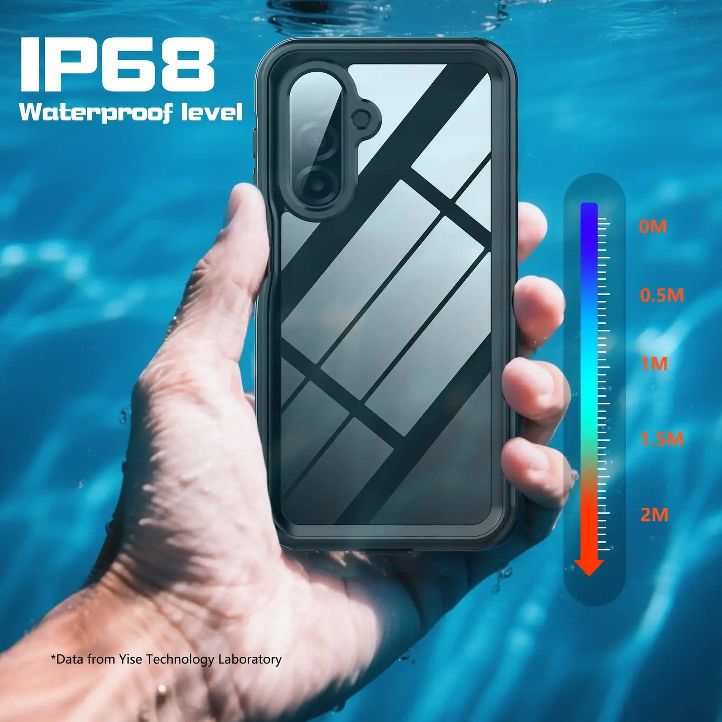 Samsung Galaxy A17 5G Full Body IP68 Lifeproof Waterproof Shockproof Snowproof Dustproof Coral Case 6.6ft Waterproof