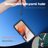 Samsung Galaxy A17 5G Full Body IP68 Lifeproof Waterproof Shockproof Snowproof Dustproof Coral Case Lanyard Hole
