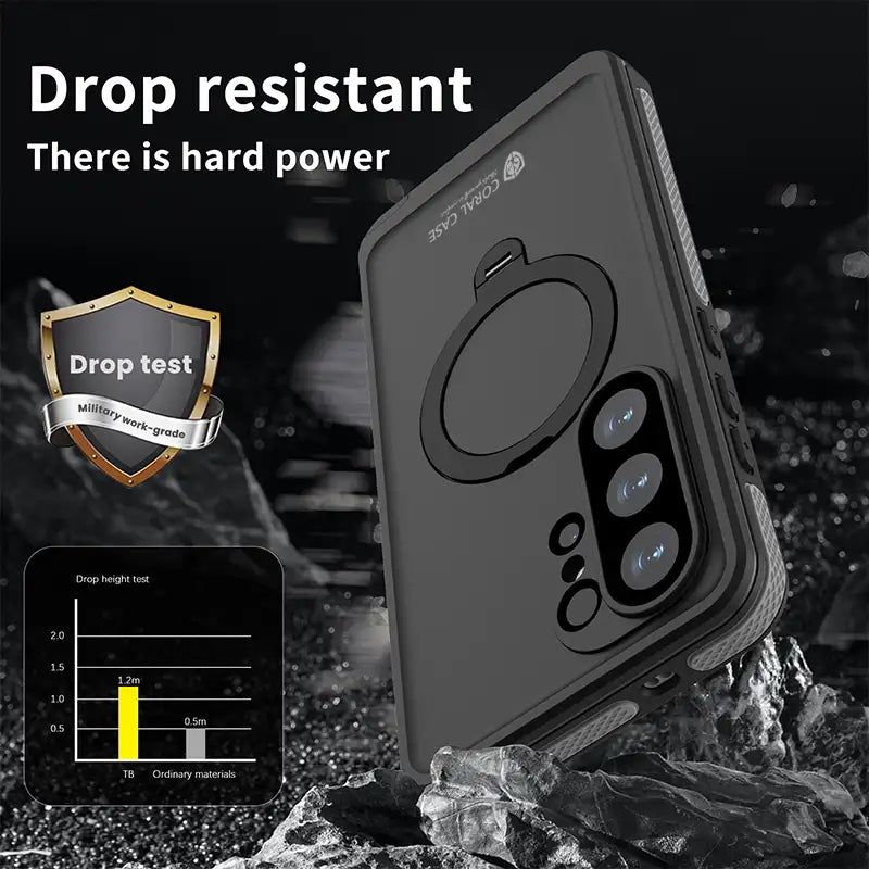 CORAL CASE Samsung Galaxy S26 Ultra IP68 Full Body Waterproof Lifeproof Shockproof MagSafe Kickstand Case Drop Protection