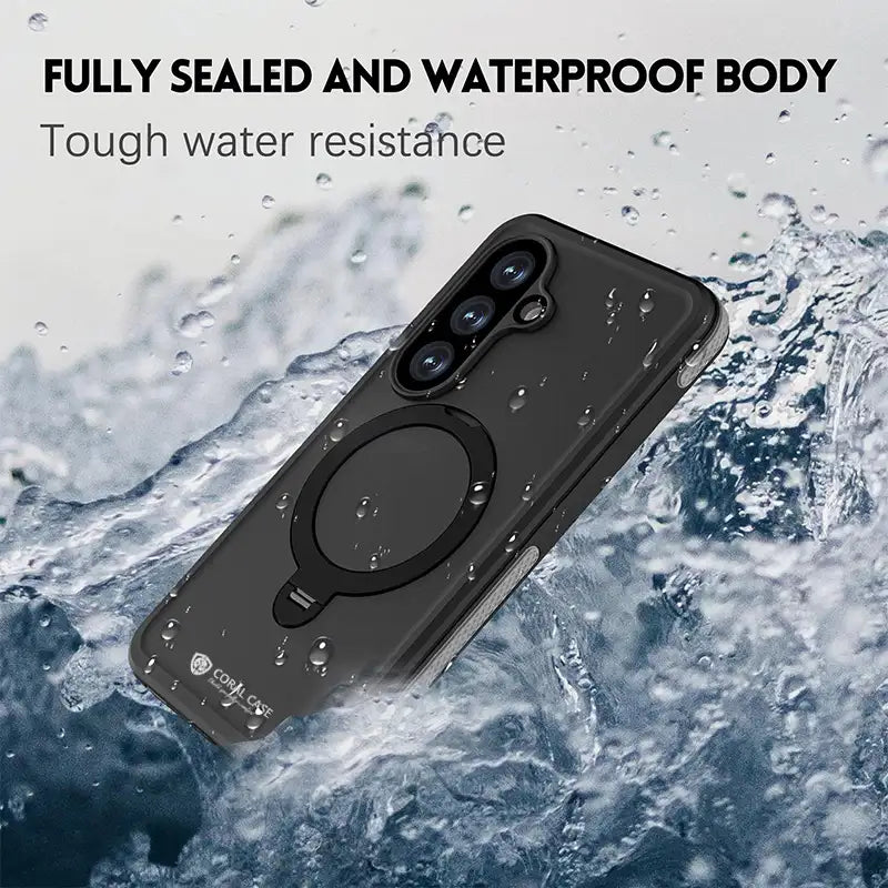 CORAL CASE Samsung Galaxy S26 Ultra IP68 Full Body Waterproof Lifeproof Shockproof MagSafe Kickstand Case Fully Sealed And Waterproof