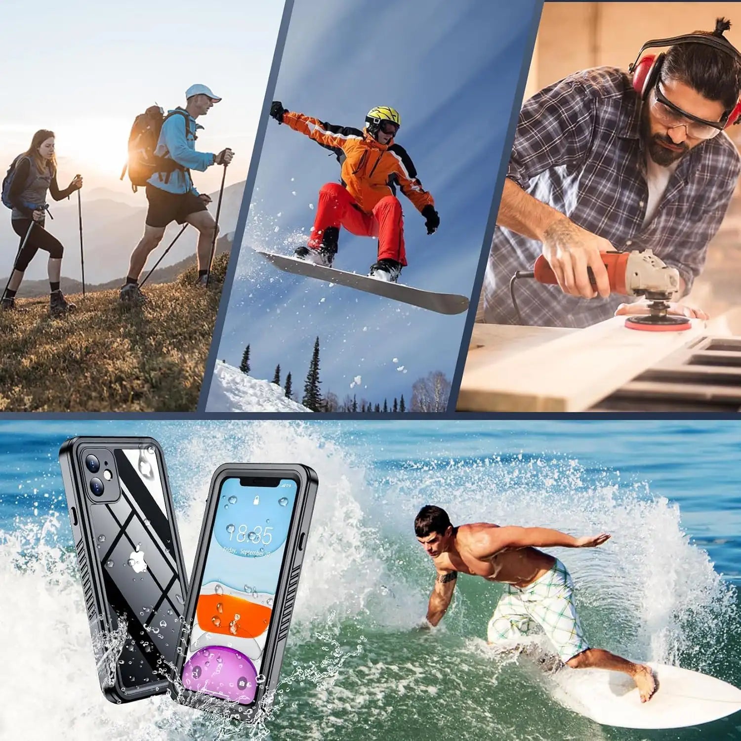 iPhone 11 Full Body Waterproof Shockproof Lifeproof Case - All In One