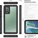 Samsung Galaxy Note 20 Full Body Waterproof Shockproof Lifeproof Case All Side