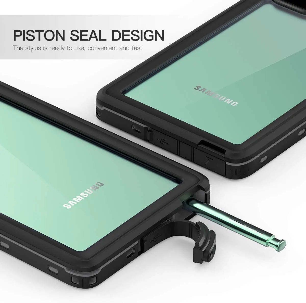 Samsung Galaxy Note 20 Full Body Waterproof Shockproof Lifeproof Case Piston Seal