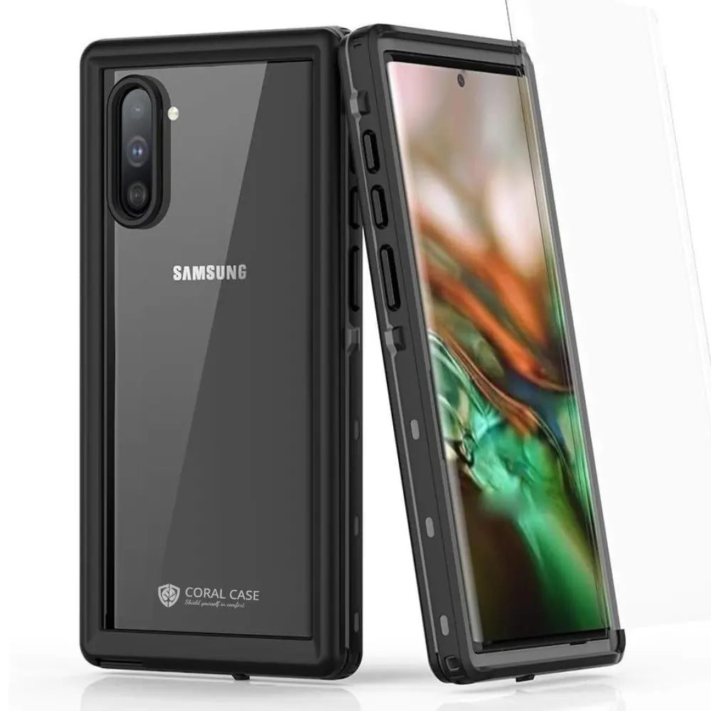 Galaxy Note 10 Plus Full Body Waterproof Shockproof Lifeproof Case Front And Rear