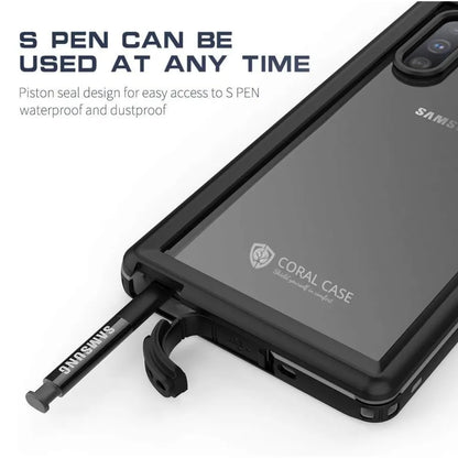 Galaxy Note 10 Plus Full Body Waterproof Shockproof Lifeproof Case Pen