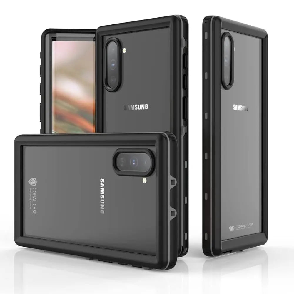 Galaxy Note 10 Plus Full Body Waterproof Shockproof Lifeproof Case Side View