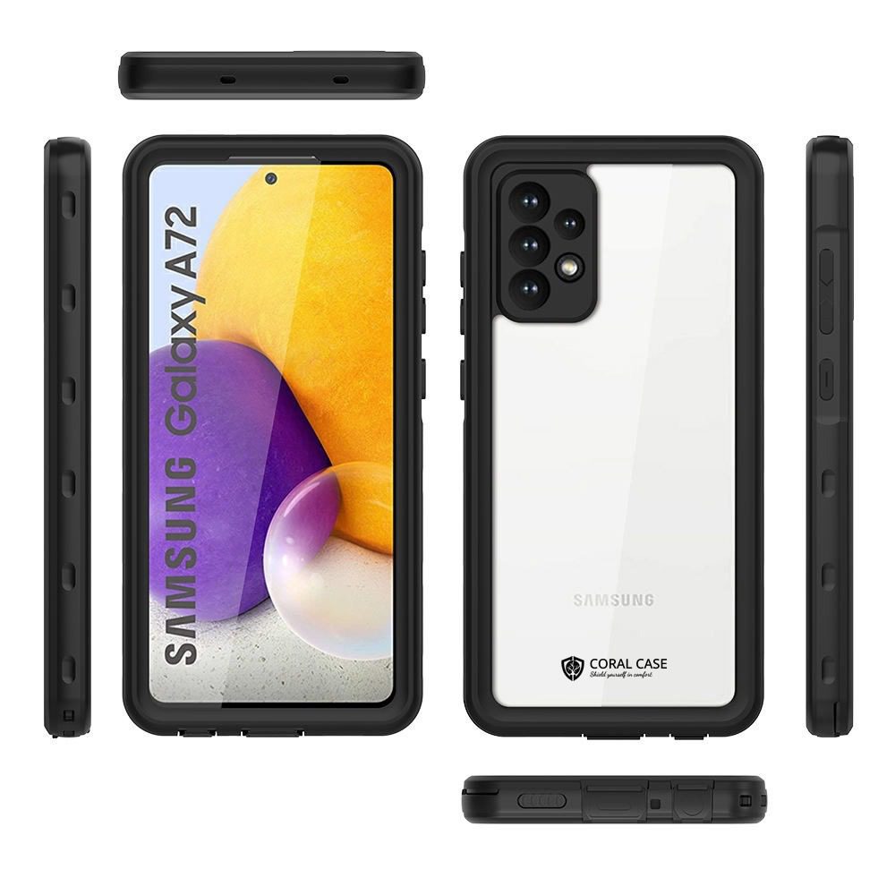Samsung Galaxy A72 4G5G IP68 Waterproof, Shockproof, Dustproof, Premium Quality Rugged Case - front rear top bottom & side view