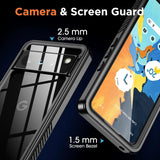 Google Pixel 8 Pro 5G Waterproof Shockproof Lifeproof Full Body Case Camera And Screen Protection