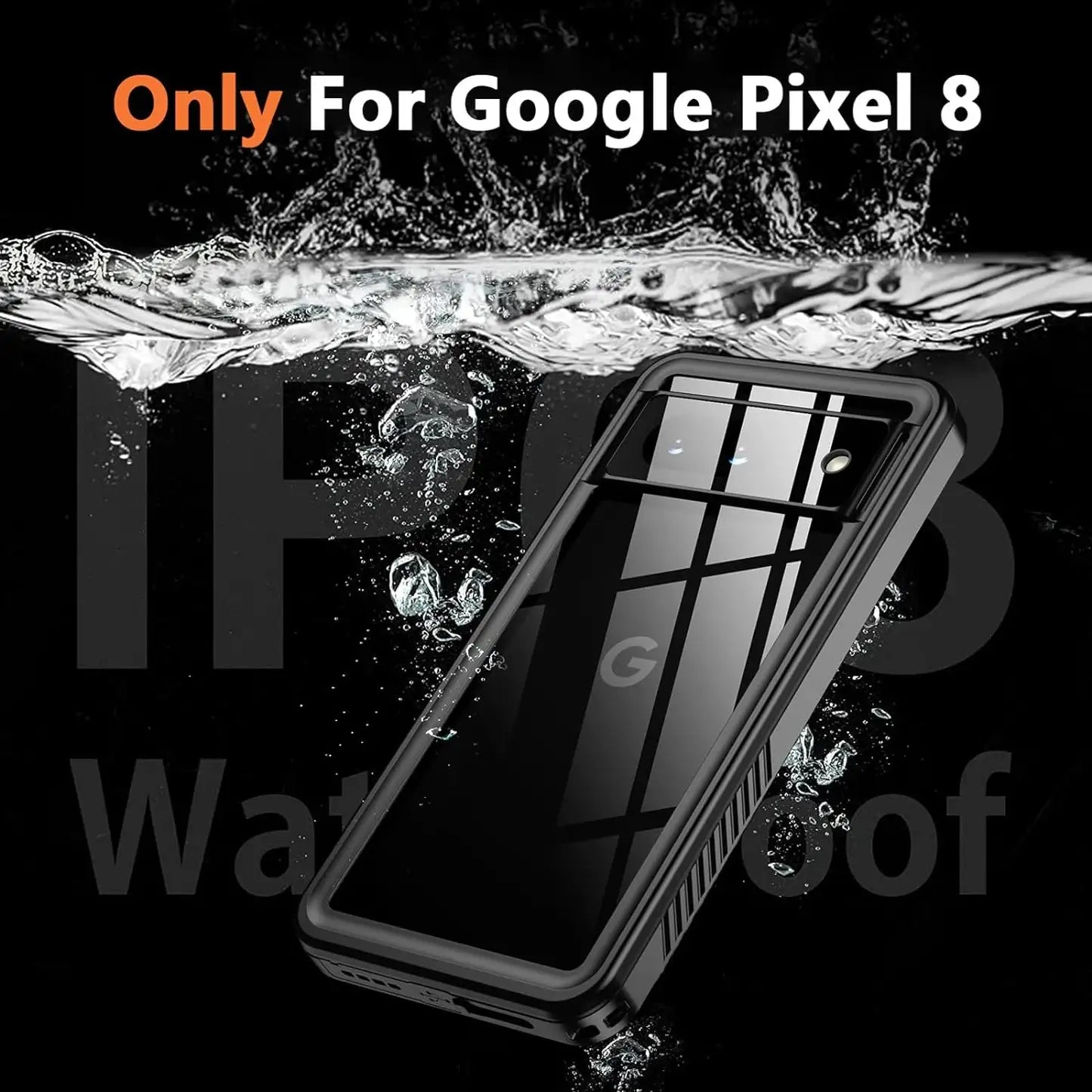 Google Pixel 8 5G Waterproof Shockproof Lifeproof Full Body Case - IP68 Waterproof Protection