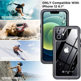 iPhone 12 Waterproof Case Full Body Lifeproof & shockproof - Coral Case 3