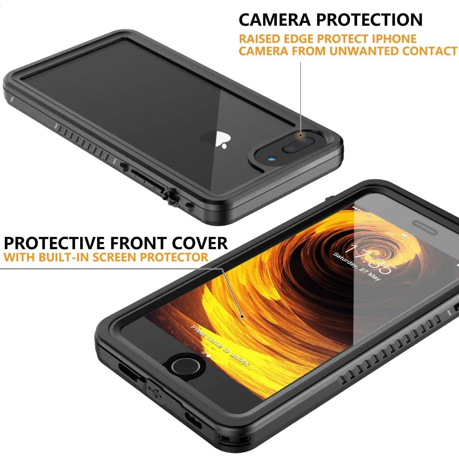 iPhone 7 Plus IP68 Full Body Waterproof Shockproof Lifeproof Case Protection