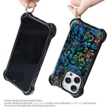 iPhone 15 Pro Max Abalone Shell MagSafe Compatible 7.5M Shockproof Dropproof case - front & rear view with ring