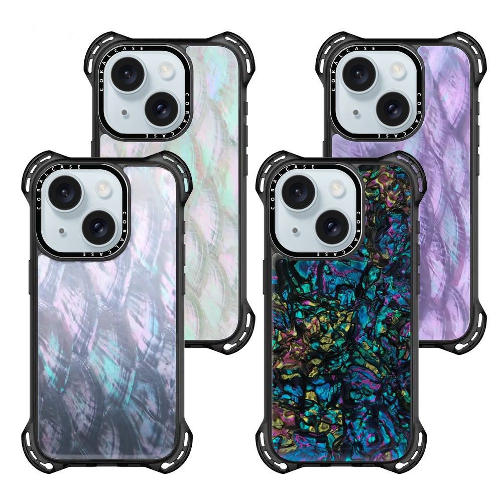 iPhone 15 Plus Abalone Shell MagSafe Compatible 7.5M Shockproof Dropproof case