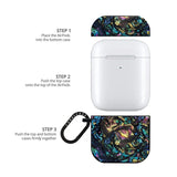 Abalone Shell Dropproof AirPods 1st &amp; 2nd Case with Carabiner Clip