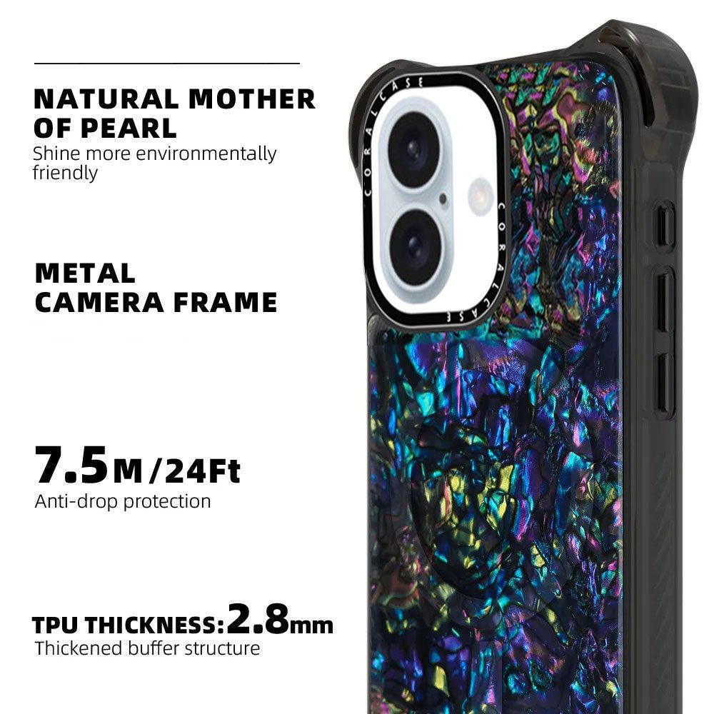 iPhone 16 Plus Abalone Shell MagSafe Compatible 7.5M Shockproof Dropproof case - Features
