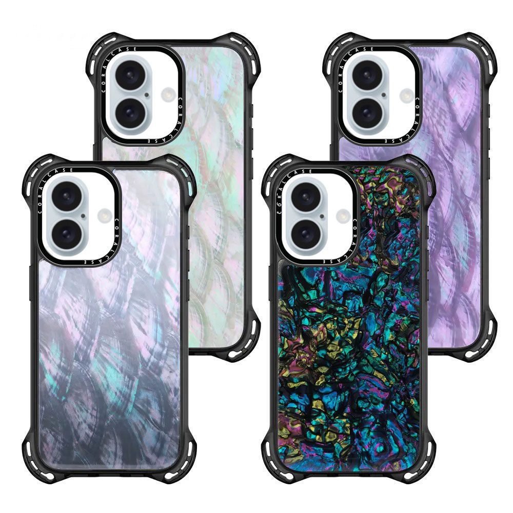iPhone 16 Abalone Shell MagSafe Compatible 7.5M Shockproof Dropproof case - Four different color