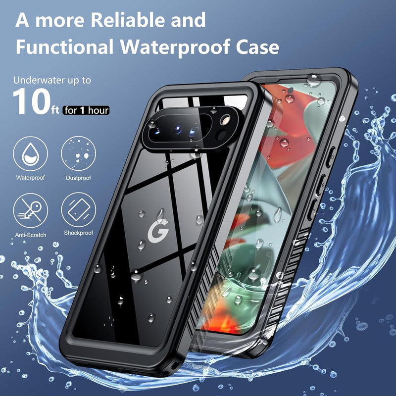 Google Pixel 9 Pro Waterproof Shockproof Lifeproof Full Body Case Underwater