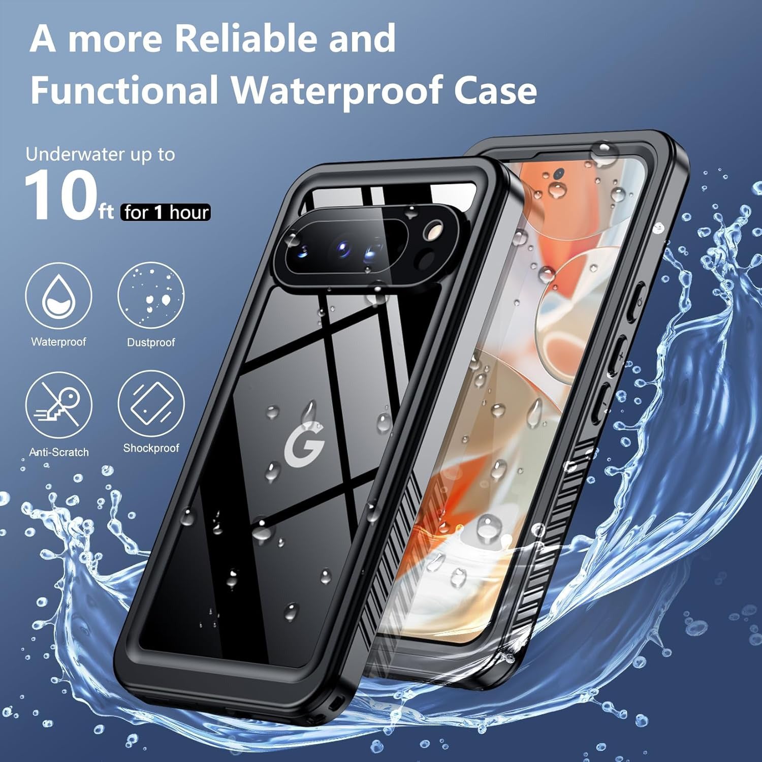 Google Pixel 9 Pro XL Waterproof Shockproof Lifeproof Full Body Case Underwater