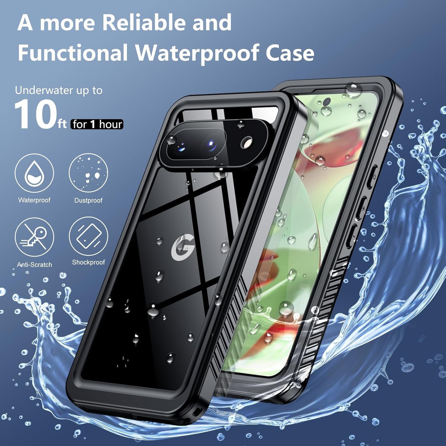 Google Pixel 9 Waterproof Shockproof Lifeproof Full Body Case Underwater