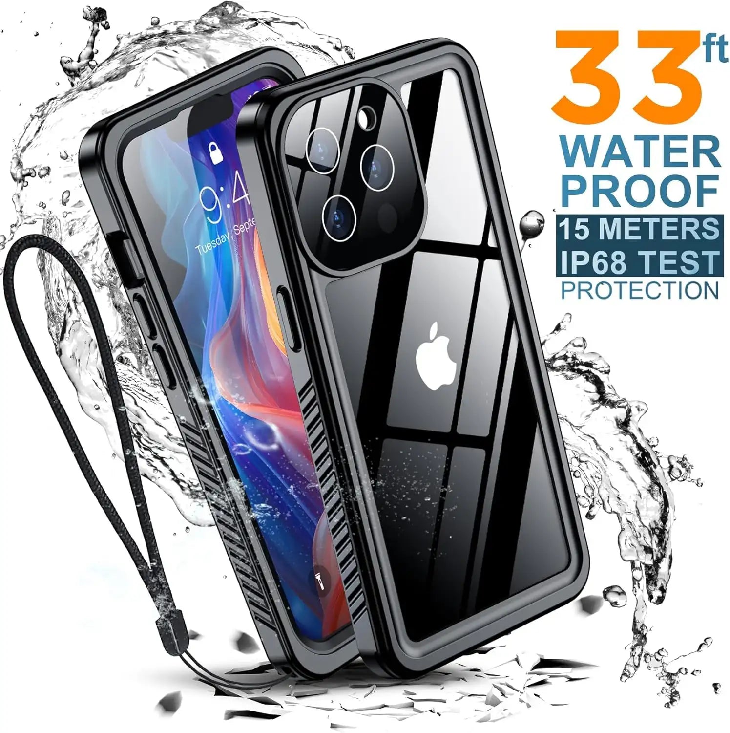 iPhone 12 Pro Waterproof Case Full Body Lifeproof & shockproof - Coral Case 3