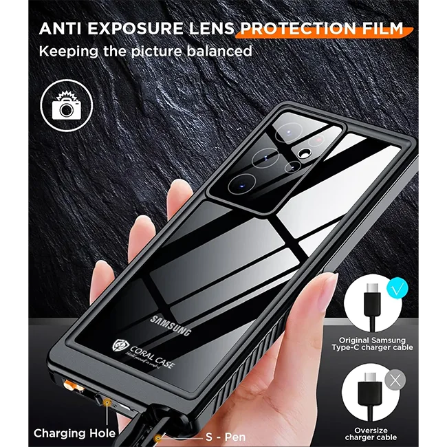 Samsung Galaxy S23 Ultra Waterproof Case heavy duty Shockproof & 100% sound quality case