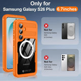 CORAL CASE Galaxy S26 Plus Full Body Waterproof Case + MagSafe