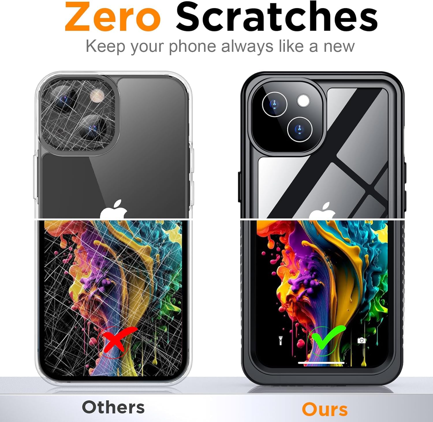 iPhone 13 Waterproof Shockproof Lifeproof drop proof dustproof zero scratches premium Quality Phone case