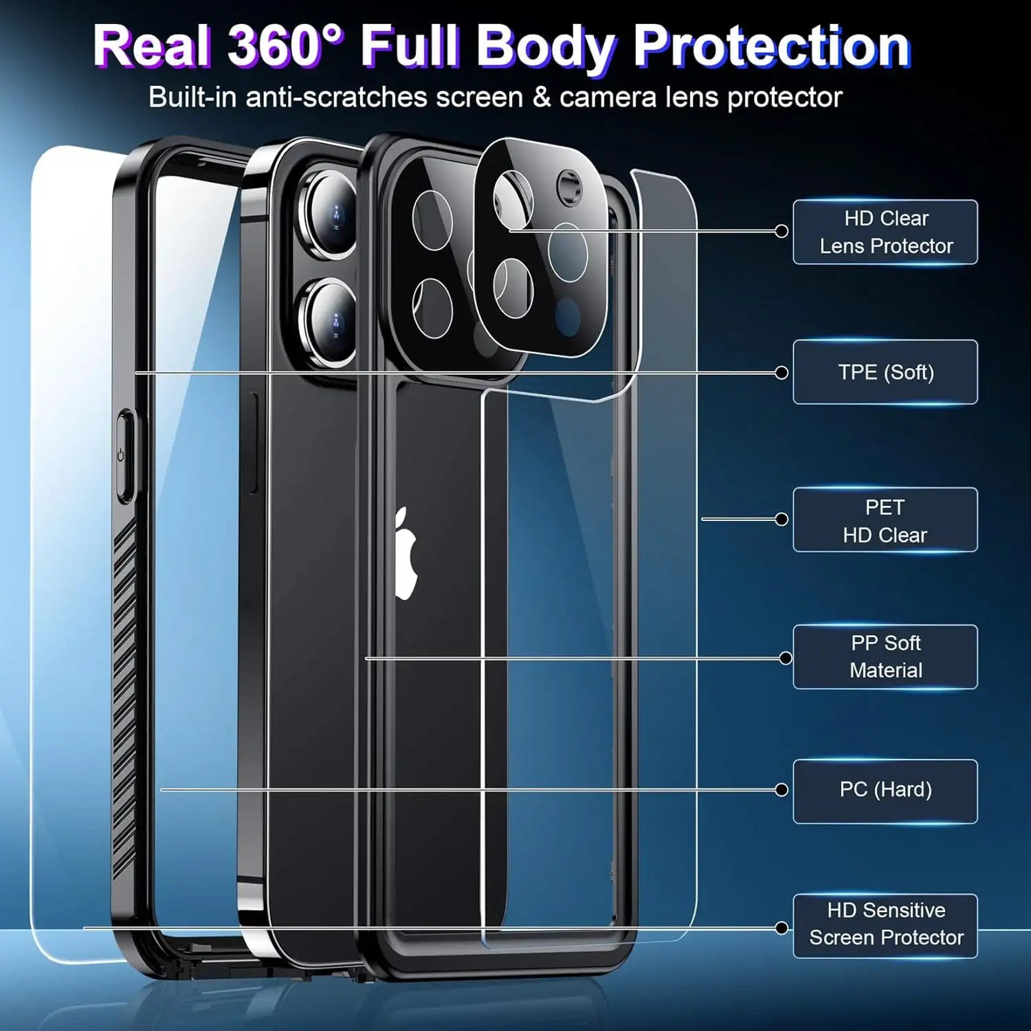 iPhone 12 Pro Max Waterproof Case Full Body Lifeproof & shockproof - Coral Case 2