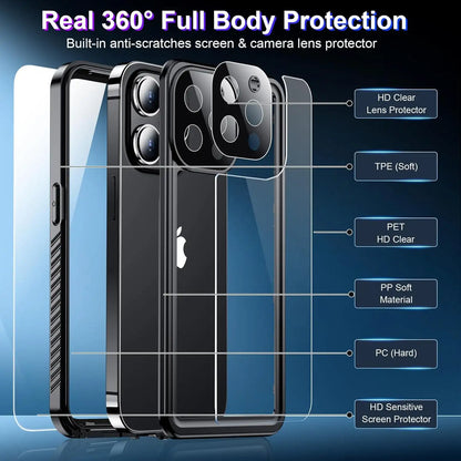 iPhone 12 Pro Max Waterproof Case Full Body Lifeproof & shockproof - Coral Case 2