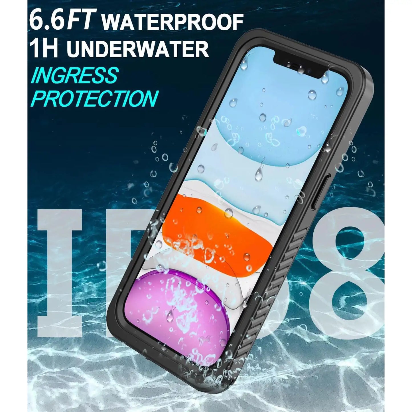 iPhone 11 Pro Max Waterproof Case Full Body Lifeproof & shockproof - Coral Case 3