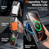 iPhone 16 Pro Max Waterproof MagSafe Case Shockproof And Lifeproof attached to all magnetic accessories