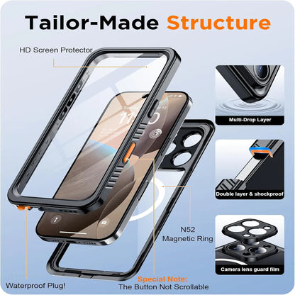 iPhone 16 Pro Full-Body Waterproof Lifeproof MagSafe Case