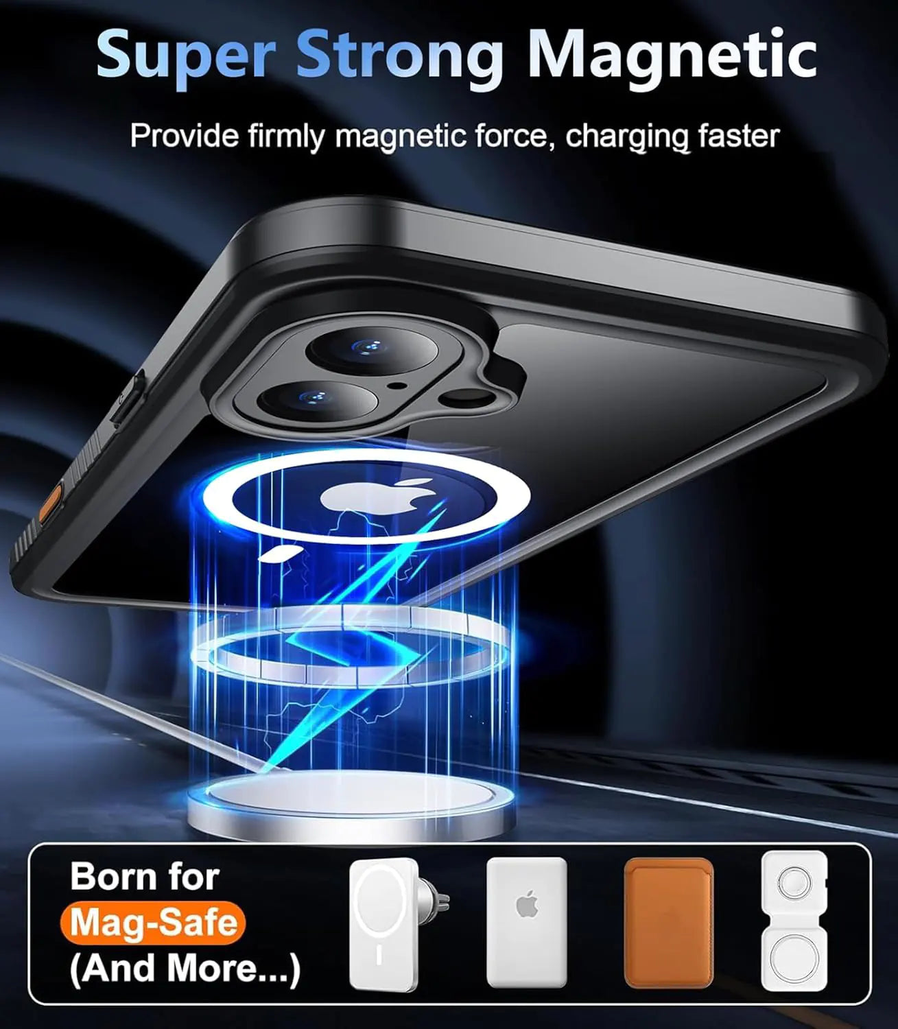 iPhone 16 Lifeproof Waterproof Super Strong Magnetic magsafe Case