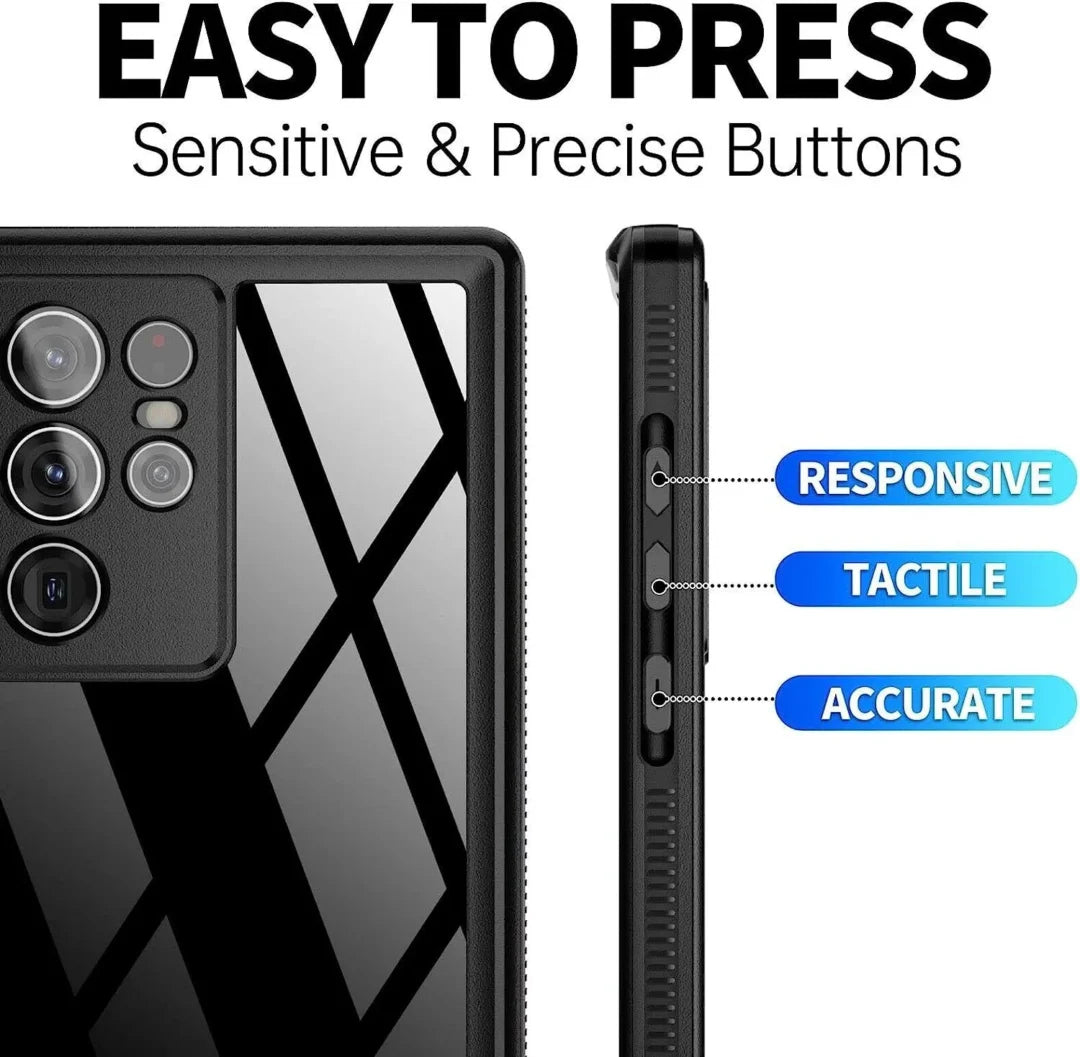 Samsung S22 Ultra IP68 Waterproof, Shockproof, Dustproof, Premium Quality Rugged Case Sensitive