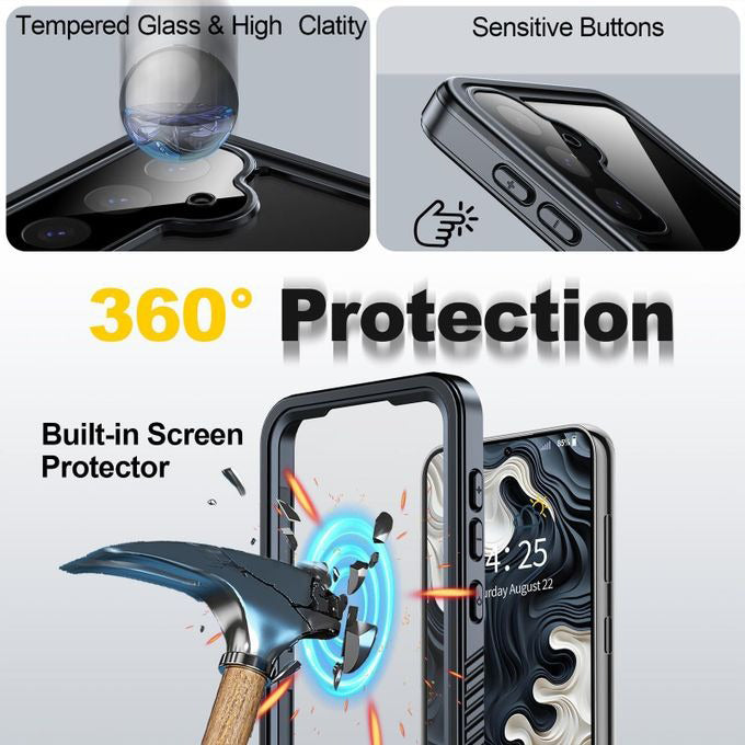 Galaxy S23 FE Waterproof Shockproof Lifeproof Full Body Case 360 Degree Protection